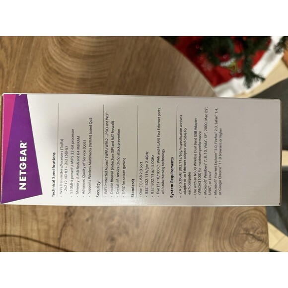 NETGEAR Wi-Fi Router Wireless N600 Dual Band Router WNDR3400 - Picture 2 of 4